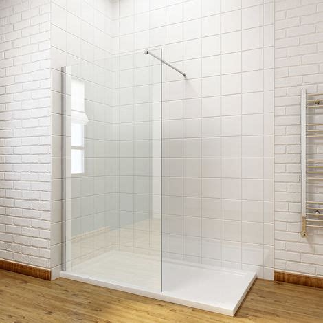 ELEGANT 760mm Walk In Shower Enclosure 8mm Easy Clean Glass Wet Room
