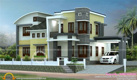 1800 Sq Ft Double Storied Home Plan Kerala Home Design And Floor