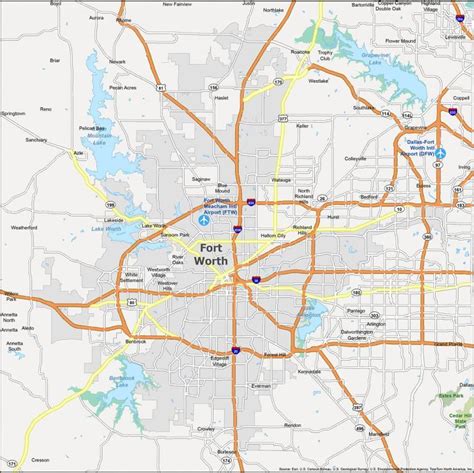 Fort Worth Texas Map Gis Geography