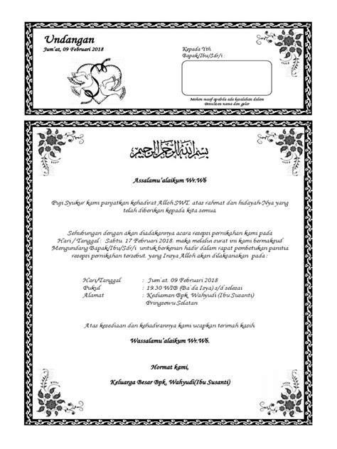 Undangan Pernikahan Format Undangan Via Whatsapp Web Download Imagesee