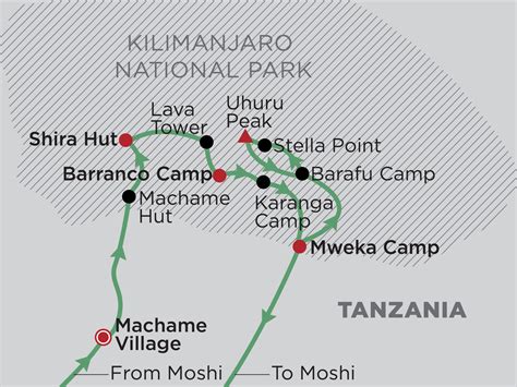 Kilimanjaro Trek Machame Route World Journeys Australia