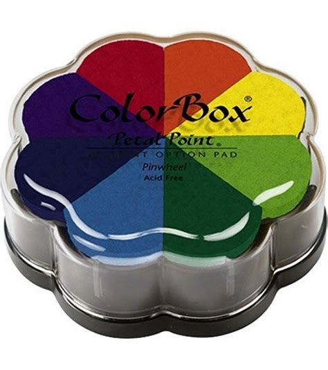 Clearsnap Colorbox Pigment Petal Point Option Inkpad 8 Color Pinwheel