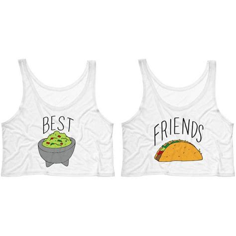 Best Friends Guac And Taco Crop Tank Duo Matching Partner Taco Tuesday 18 Liked On