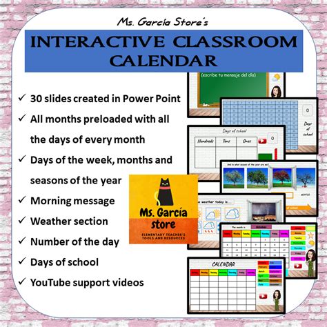 Interactive Class Calendar In Powerpoint Classful