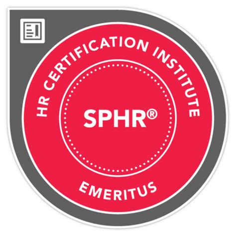 Senior Professional In Human Resources Sphr Certification