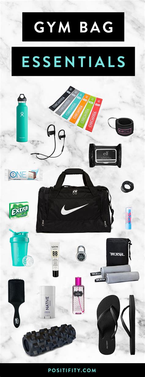 24 Gym Bag Essentials Every Fit Girl Needs Positifity