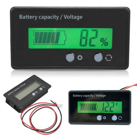 Acid Lead Battery Capacity Indicator Voltage Meter Digital Led