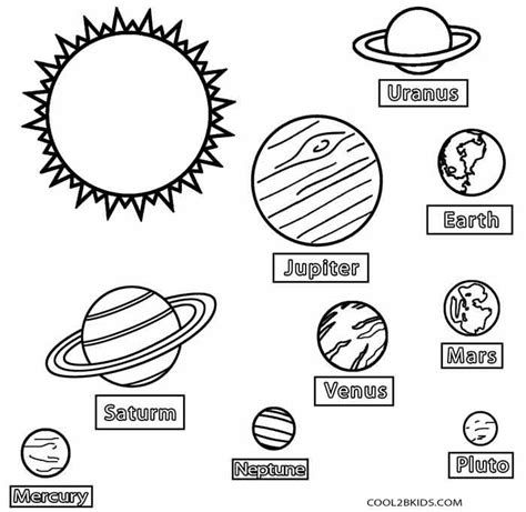 Printable Planet Coloring Pages For Kids Cool2bkids Solar System