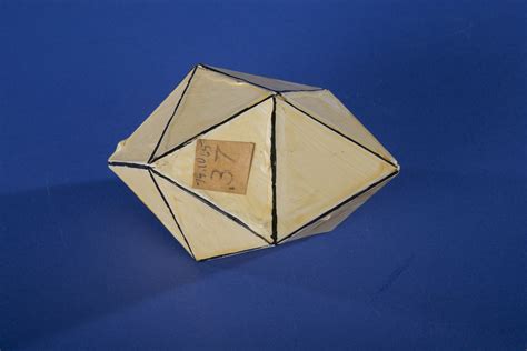 Polyhedron Model By Martin Berman Gyroelongated Square Dipyramid