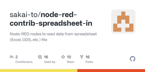 Github Sakai To Node Red Contrib Spreadsheet In Node Red Nodes To