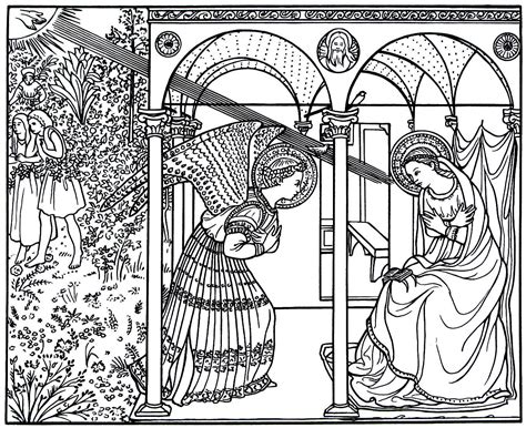 Art drawings michelangelo art the creation of adam drawings coloring pages art appreciation homeschool art famous art coloring art projects. Annunciation Coloring Page at GetColorings.com | Free ...