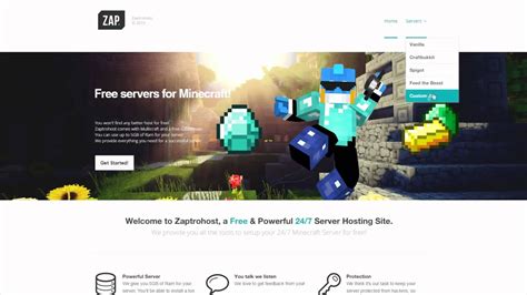 Maybe you would like to learn more about one of these? Zaptrohost: Free 24/7 Minecraft Server Hosting Website | Doovi