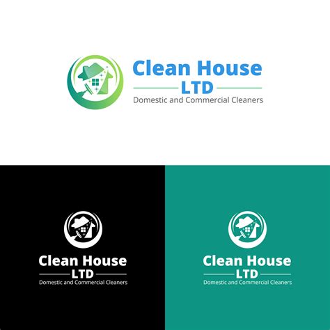 Logo, Business Card & Flyer Design Of Clean House LTD. on Behance