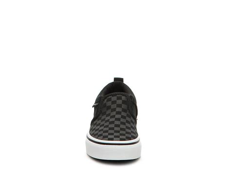 Vans Asher Checker Slip On Sneaker Kids Kids Shoes Dsw