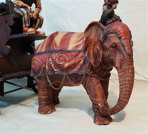 Large Vintage Barnum And Bailey Circus Wagon With Elephant Etsy