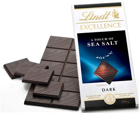 Lindt Excellence Dark Sea Salt Chocolate Bar Image By Campervan