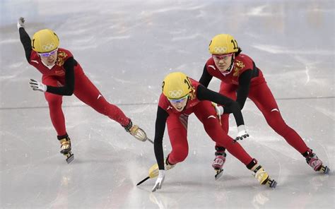 china s li wins crash filled 500 olympic final