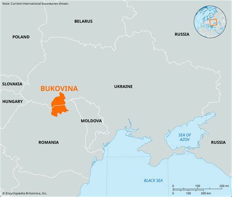Bukovina Ukraine Romania Map And History Britannica