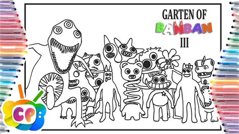 Garten Of Banban Chapter 3 Coloring Page Color All Monsters Tobu