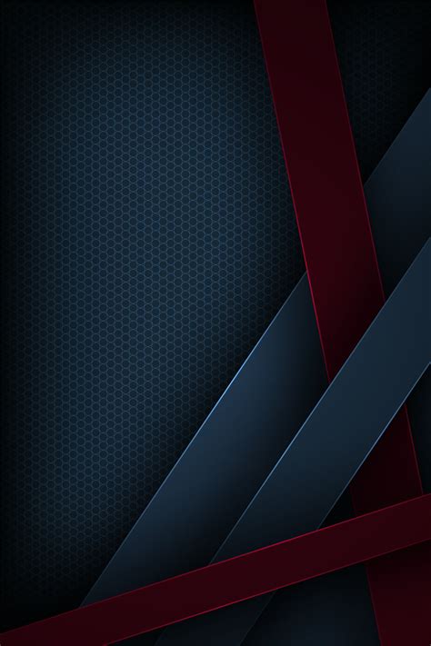dark blue  red overlapping cut paper shapes background