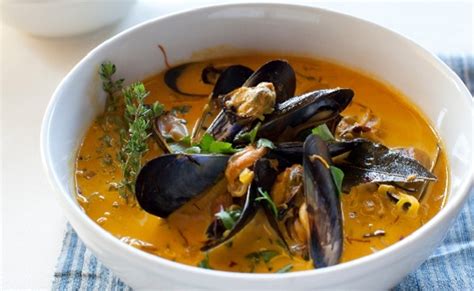 Soupe aux moules aux épices
