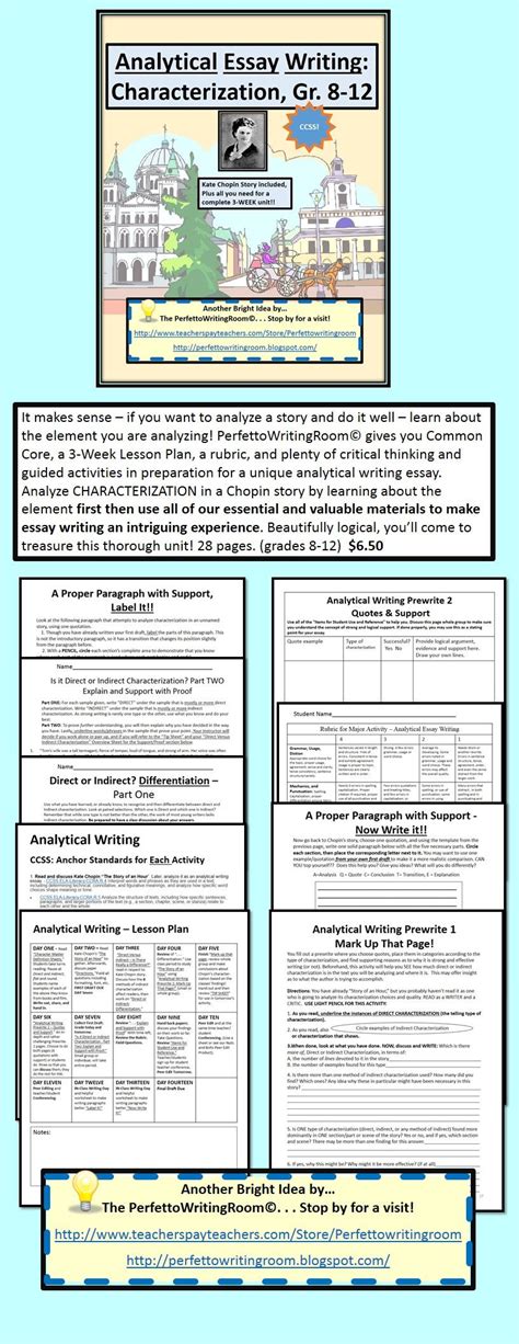 If you're a writer that wants to get paid for your hard work, this article has 20 sites that will pay you at least bonus: Story Element Analysis:Characterization in a Short Work of ...