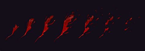 Blood Splatter Sprite Sheet