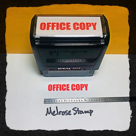 Office Copy Rubber Stamp For Office Use Self Inking Melrose Stamp Company