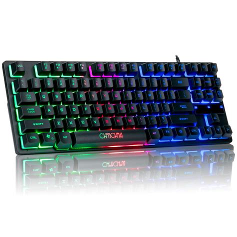 Buy Chonchow Rgb Compact Gaming Keyboard Usb Wired 87 Keys Gaming