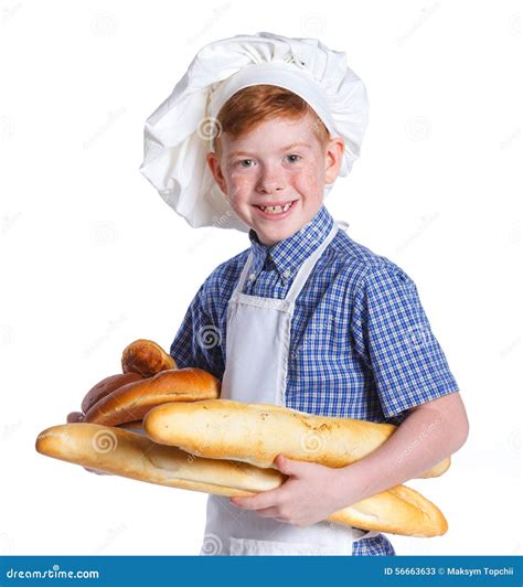 Little Baker Stock Image Image Of Childhood Bread Cute 56663633