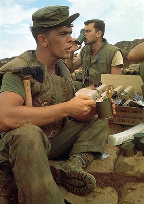 Marine With Tomahawk And Beans Con Thien South Vietnam 674 × 955 15