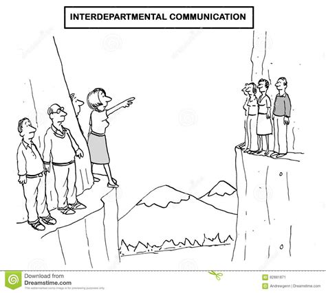 It is characterized by lack of managerial control, trusted by employees, and it can be used to promote ones own agenda. Interdepartmental Communication Stock Illustration ...