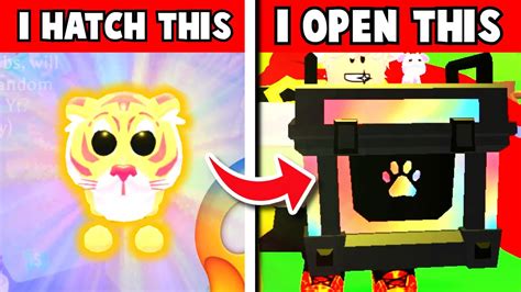 If I Unbox A Gold Tiger I Unbox All Of My Rgbs Roblox Adopt Me