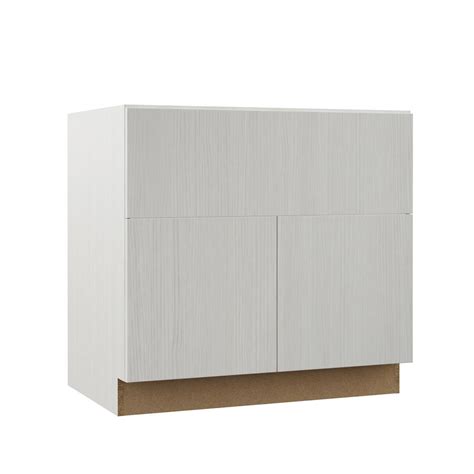 With the face frame gone, the next step was to measure 1/8 from the top edge of the cabinet sides and to ascribe a line. Hampton Bay Designer Series Edgeley Assembled 36x34.5x23 ...