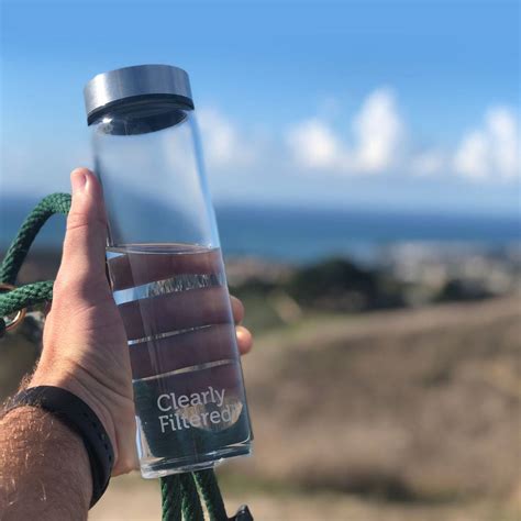 Glass Filtered Water Bottle | Reusable Clear Glass Water Bottles ...