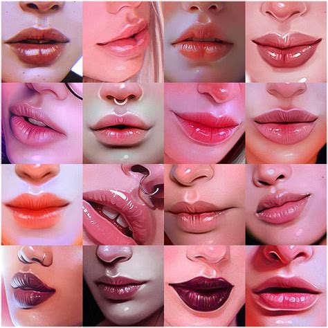 I work in procreate on. Delicious lips 💋 💖You can buy my brushes, link in bio💖 #cg ...