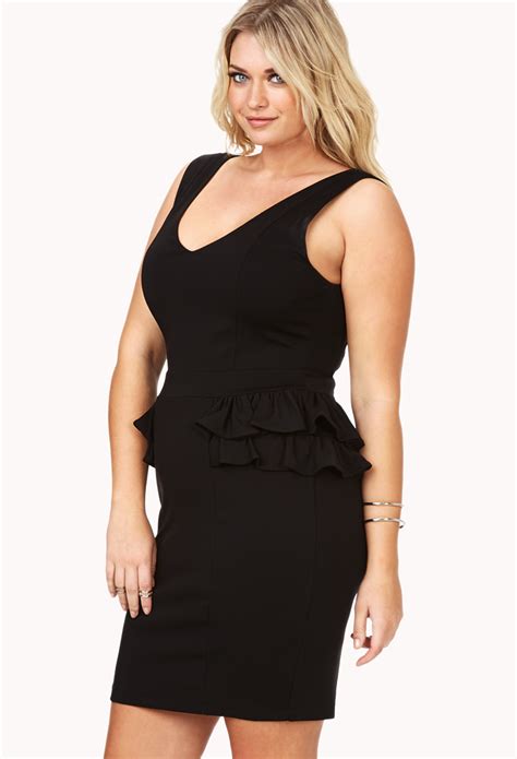 Forever 21 Plus Size Simply Sophisticated Bodycon Dress In Black Lyst