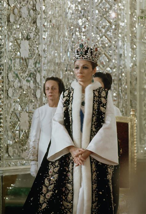 Portrait Of Queen Farah Pahlavi Dressed Photograph By James L Stanfield