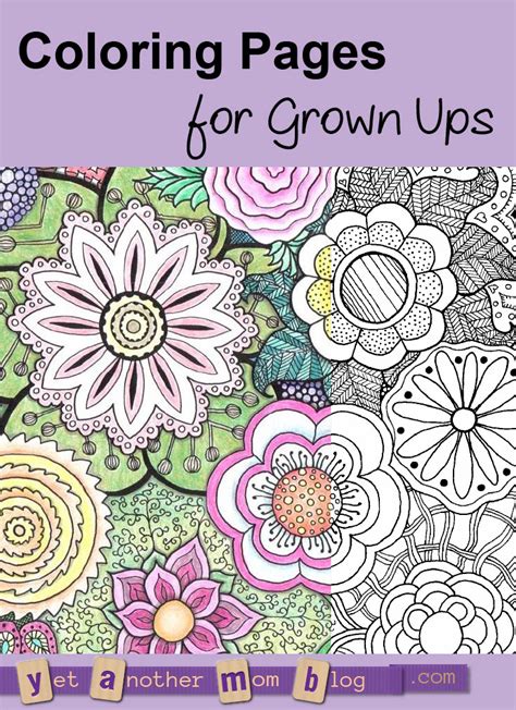 This book is perfect for a gift and for motivating our inner self. More Coloring Pages for Adults: Zentangle Flowers —Yet ...