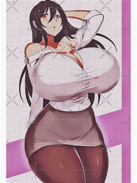Sexy Oppai Girl Anime Poster For Sale By Theereko Redbubble