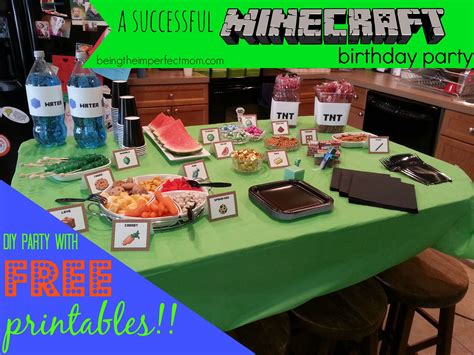 Minecraft Birthday Party Boy Birthday Parties 9th Birthday Birthday