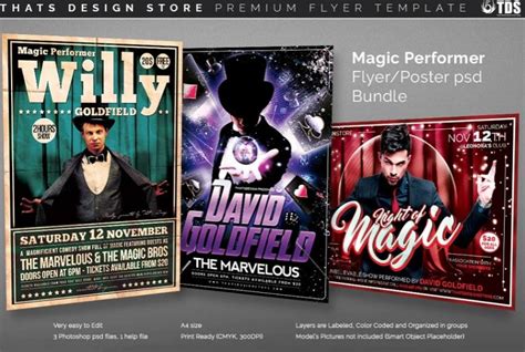 21 Best Magic Show Flyer Template Downloads Graphic Cloud