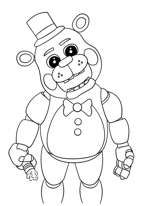 He is a black or dark gray colored character with a light gray chest. Cute Five Nights At Freddys 2018 Coloring Pages | Fnaf ...