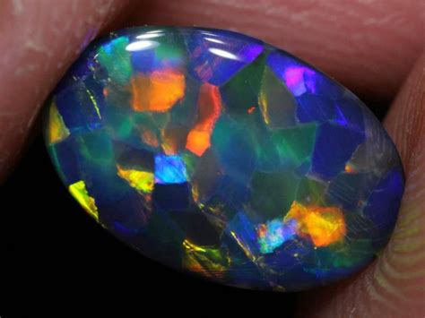 True Harlequin Pattern Opal Crystal Healing Stones Gems And Minerals