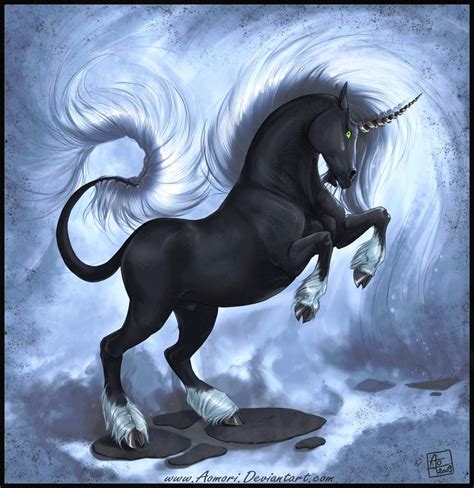 Black Unicorn Fantasy Creature Art Fantasy Creatures Fantasy Art