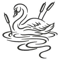 Cartoon hand drawn swallows in fight with different poses, kids illustration isolated on white. Swan Outline 01(Md) machine embroidery designs | Flying ...