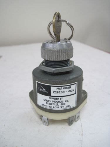 Cessnagerdes A 510 Ignition Switch With Key Ebay
