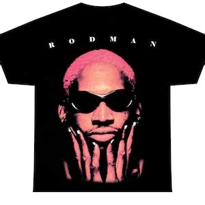 Dennis Rodman T Shirt Rare Homage Vintage Rap Tee Hip Hop Style Etsy
