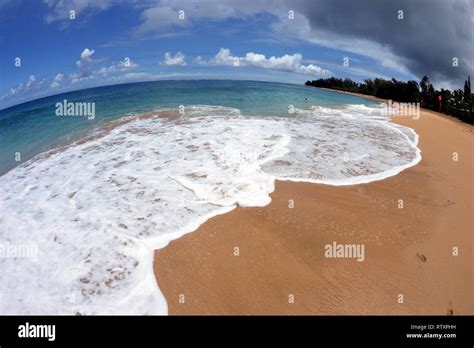 Kee Beach Kauai Hawaii Usa Stock Photo Alamy