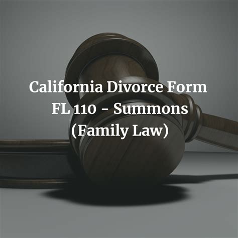 To file for divorce in california, you must have been a resident of california for at least six months, and of the county where you will file for at least three you will need to support yourself, and possibly your children, during the divorce process. FL 100 Summons (Family Law) Instructions - Quick Video